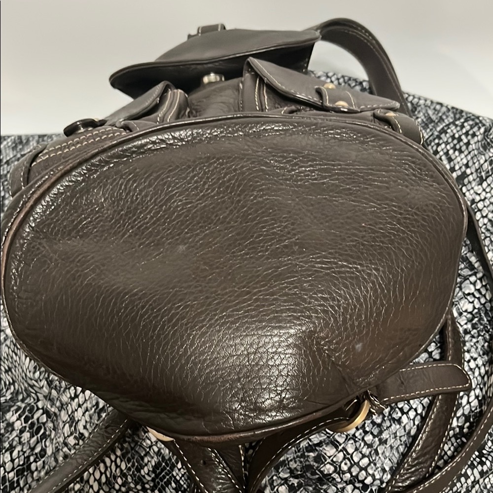 JONES NEW YORK Black Leather backpack - Picture 9 of 9